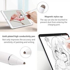 img 3 attached to White MENKARWHY E8910BJ Active Stylus Pen, Fine Point Digital Pencil for Touch Screens, iPhone, iPad Pro Air Mini, Android Tablets, and More