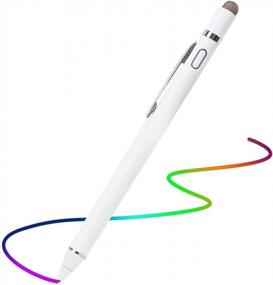 img 4 attached to White MENKARWHY E8910BJ Active Stylus Pen, Fine Point Digital Pencil for Touch Screens, iPhone, iPad Pro Air Mini, Android Tablets, and More
