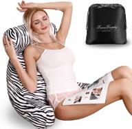 reading pillow with storage bag for sitting in bed | back support chair cushion for reading and relaxing логотип