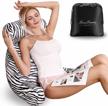 reading pillow with storage bag for sitting in bed | back support chair cushion for reading and relaxing logo