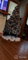 img 1 attached to 36 Inch White Plush Faux Fur Christmas Tree Skirt For Festive Decorations And Merry Christmas Parties review by Brian Nicholas