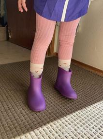 img 8 attached to Amoji Удобные дождевые ботинки для малышей, малышей и маленького ребенка