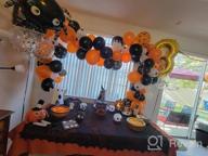 img 1 attached to Halloween Balloon Arch Garland Kit - 119 Pack Black Orange Confetti Balloons With Mylar Spider Balloon For Kids Theme Party Decorations Background Classroom Supplies. review by Franz Esquivel