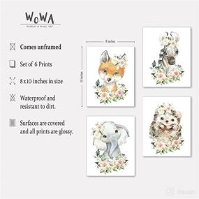 img 3 attached to 🌿 Enhance Your Baby Girl's Room with W.O.W.A JungleGirl Nursery Decor: Woodland, Safari, and Jungle-Themed Baby Room Decor, 8"x10", UNFRAMED