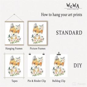 img 2 attached to 🌿 Enhance Your Baby Girl's Room with W.O.W.A JungleGirl Nursery Decor: Woodland, Safari, and Jungle-Themed Baby Room Decor, 8"x10", UNFRAMED