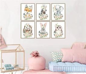 img 1 attached to 🌿 Enhance Your Baby Girl's Room with W.O.W.A JungleGirl Nursery Decor: Woodland, Safari, and Jungle-Themed Baby Room Decor, 8"x10", UNFRAMED