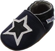 👟 mejale leather crawling moccasins slippers: stylish boys' shoes for comfortable crawling and walking логотип