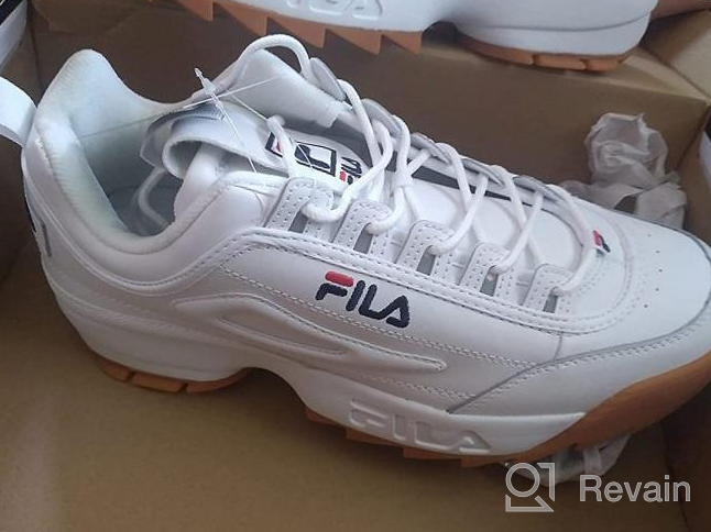 img 1 attached to Fila Mens Disruptor Premium White Men's Shoes review by Brian Summers