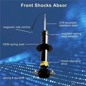 img 1 attached to High-Quality Front Suspension Struts Shock Absorber for Chevy Tahoe, Suburban, Silverado 1500, Cadillac Escalade (ESV), GMC Sierra 1500, Yukon XL 2015-2020 - Magnetic Ride Control Compatible - 84176631 23312167