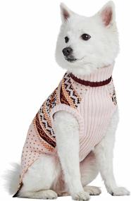 img 3 attached to 🐶 Blueberry Pet: Cozy Fair Isle Dog Sweaters in 6 Patterns - Matching Sweaters for Pet Owners