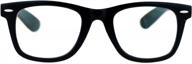 stylish sa106 retro horn rim multi-focus progressive reading glasses for clear vision logo