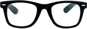 img 4 attached to Стильные многофокусные прогрессивные очки для чтения SA106 в ретро-роговой оправе для четкого зрения