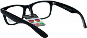 img 2 attached to Стильные многофокусные прогрессивные очки для чтения SA106 в ретро-роговой оправе для четкого зрения