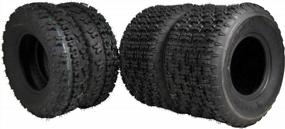 img 4 attached to Upgrade Your ATV Performance With MASSFX 4 PLY Tires - Set Of 4 Front 21X7-10 & Rear 20X11-9