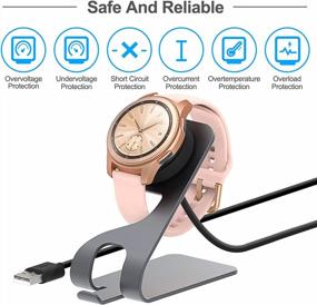 img 1 attached to Replacement Charger Dock Station For Samsung Galaxy Watch 42Mm/46Mm & Gear S3 With 5FT USB Cable