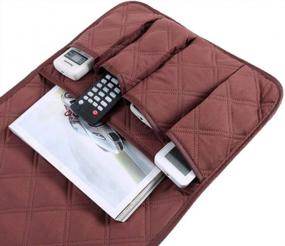 img 3 attached to Waterproof Armrest Organizer For Sofa & Chair With 5 Pockets - Ideal For Phone, Books, Magazines & TV Remote Control!