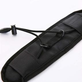 img 1 attached to 👜 3Pcs Black Luggage Straps - Lightweight and Durable Elastic Bungee Straps for Extra Luggage - Adjustable Belt Travel Accessories