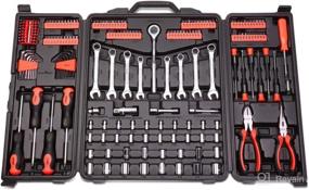 img 4 attached to 🔧 DNA MOTORING TOOLS-00021 Orange 220 PCs Automotive/Home Repair Box: Complete Tool Set for Socket, Hex Key, Screwdriver, and Ratchet