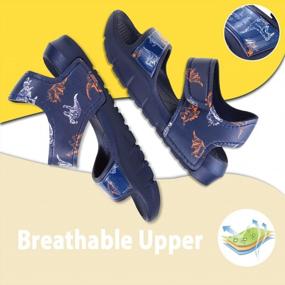 img 3 attached to Seannel Kids Outdoor Sandals - Stylish And Comfortable Open Toe Water Shoes For Boys And Girls!