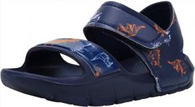 img 4 attached to Seannel Kids Outdoor Sandals - Stylish And Comfortable Open Toe Water Shoes For Boys And Girls!