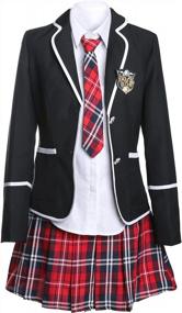 img 4 attached to Japan-Inspired Schoolgirl Cosplay Costume For Women - URSFUR Anime Uniform Set