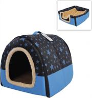 xl collapsible soft sided pet house kennel for dogs and cats by pet shinewings with plush interior logo