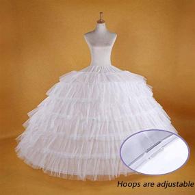 img 2 attached to Nyeutho Accessories Petticoat Underskirt Quinceanera Women's Clothing via Lingerie, Sleep & Lounge