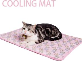 img 3 attached to 🐾 NACOCO Pet Cooling Mat: Keep Your Pets and Yourself Cool and Comfortable this Summer (S, Pink)