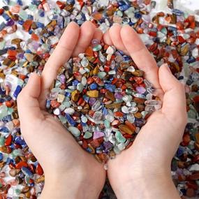 img 4 attached to 🌈 Enhance Harmony and Balance with MAIBAOTA 7 Chakra Healing Crystals Stones - Perfect Decorative Pebbles for Aquariums, Vases, and Fish Tanks (200g)