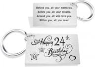 подарки на 24-й день рождения для нее и для него - идеи подарков в виде брелка для 24-летних женщин и мужчин логотип