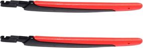 img 4 attached to Replacement Temple Slider Compatible With Oakley Sunglass - Millersawp Flight Jacket OO9401 Black & Red