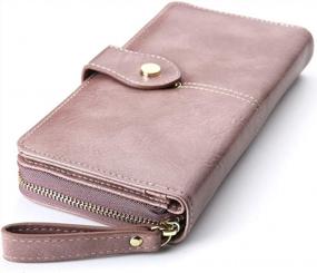 img 1 attached to Secure Your Cards In Style With Buvelife Women'S RFID Blocking Leather Wallet