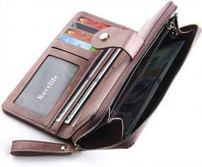 img 2 attached to Secure Your Cards In Style With Buvelife Women'S RFID Blocking Leather Wallet