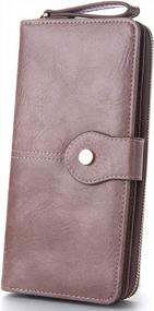 img 3 attached to Secure Your Cards In Style With Buvelife Women'S RFID Blocking Leather Wallet