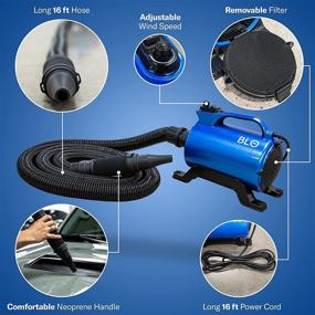 img 2 attached to BLO Car Dryer AIR-RS - Efficiently Dries Your Entire Vehicle Post-Wash - Say Goodbye to Drips and Scratches - Adjustable Airflow Speed - Extended Hose