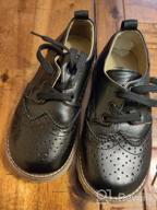 img 1 attached to 👟 UBELLA Boys' Breathable Leather Oxford Shoes for Toddlers review by Bill Dooley