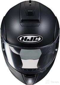 img 1 attached to 🏍️ HJC Solid Men's CL-MAX 3 Modular Street Motorcycle Helmet - Semi Flat Black/X-Large: Superior Protection and Comfort for Riders