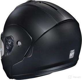 img 2 attached to 🏍️ HJC Solid Men's CL-MAX 3 Modular Street Motorcycle Helmet - Semi Flat Black/X-Large: Superior Protection and Comfort for Riders