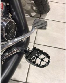 img 2 attached to CNC Wide Foot Pegs Footpegs for Motorcycles - 360° Rotation Rests Pedals Chopper 🏍️ Bobber Style - Dyna Sportster Fatboy Iron 883 Softail Street Road Glide Street Custom CVO Road