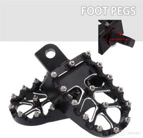 img 3 attached to CNC Wide Foot Pegs Footpegs for Motorcycles - 360° Rotation Rests Pedals Chopper 🏍️ Bobber Style - Dyna Sportster Fatboy Iron 883 Softail Street Road Glide Street Custom CVO Road