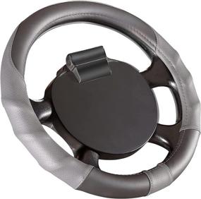 img 4 attached to 10L0L Steering Wheel Cover Black