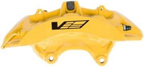 img 1 attached to 🔸 ACDelco GM Original Equipment 172-2521 Yellow Front Driver Side Disc Brake Caliper Assembly featuring Cadillac V Logo