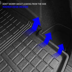 img 1 attached to Rongtaod Fit 2021 2022 Nissan Rogue Rear Trunk Mat Cargo Liner Car Accessories TPE All-Weather (Trunk Mats)