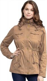 img 1 attached to Made By Johnny MBJ Womens Military Anorak Safari Hoodie Jacket