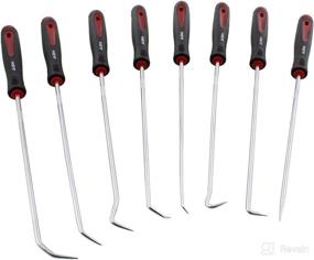 img 1 attached to 🔧 ABN Hook and Pick Set – 8 Pc Metal Pick Tool Set: Mechanic Pick Set, Perfect for Automotive Repair and Auto Body work, 9in Picks and Hook Set, Durable & Versatile Auto Body Tools