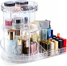 img 4 attached to 360-Degree Rotating Acrylic Makeup Organizer – Adjustable Multi-Function Cosmetic Storage for Bedroom or Bathroom – Transparent, Stylish Design – Versatile Cosmetic and Jewelry Display Boxes