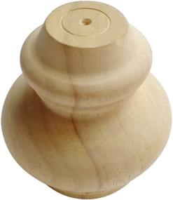 img 2 attached to Upgrade Your Furniture With Btibpse'S 4'' Unfinished Wooden Bun Feet - Set Of 4