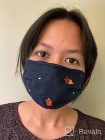 img 5 attached to Pleated Woven Fabric Face Masks By Original Penguin - Reusable And Stylish