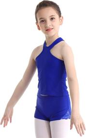 img 3 attached to Inlzdz Sleeveless Gymnastics Dancewear Turtleneck Girls' Clothing : Active