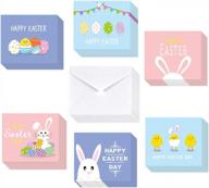sprinkle joy this easter with tuparka's 36 pack happy easter greeting cards and envelopes assortment! logo